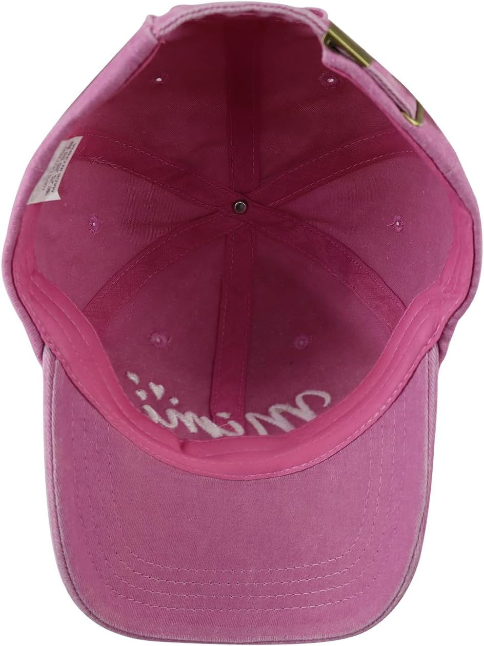 Nana Gigi Mimi Hat for Women, Funny Adjustable Cotton Embroidered Grandma Baseball Cap - Image 4