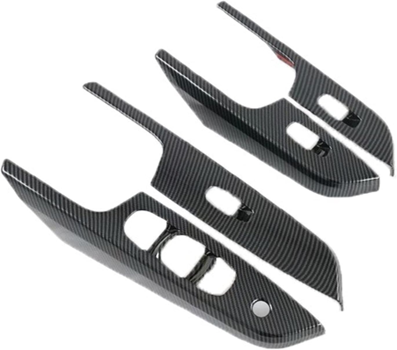 Door Window Armrest Cover Switch Panel Trim Molding Garnish Car Accessories Carbon Fiber, for NISSAN, Navara D23 Frontier NP300 2017-2021 LHD Window Switch Trim