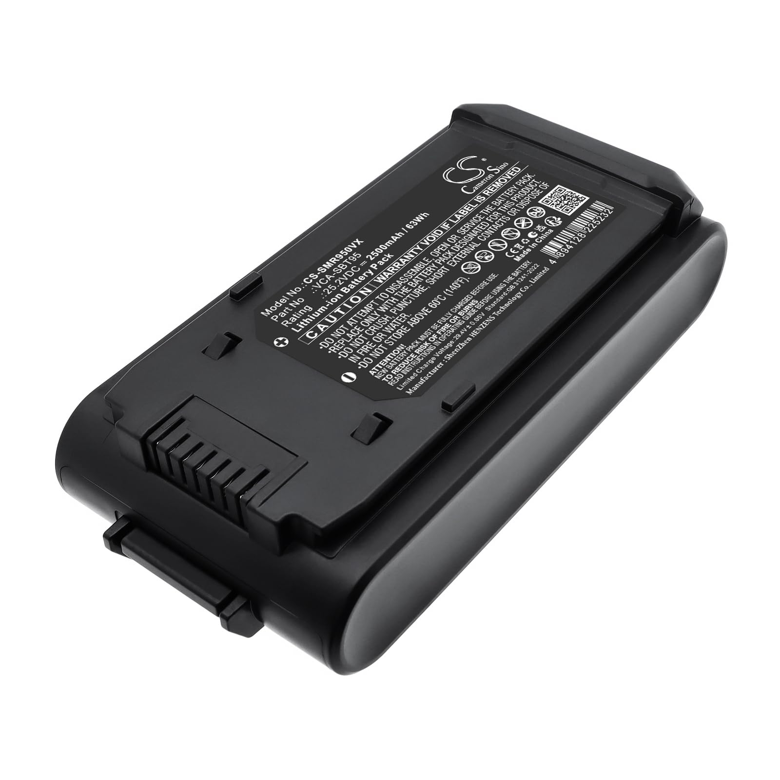 TECHTEK Bateria 2500mAh kompatybilny z [Samsung] Bespoke Jet Pet Stick Vacuum, Jet 85, 95, VS20A95823W, VS20A95943N, VS20A95973B, VS20B95823W/EV, VS20B95943N/EV, VS20C8522TW zastępuje VCA-SBTA95