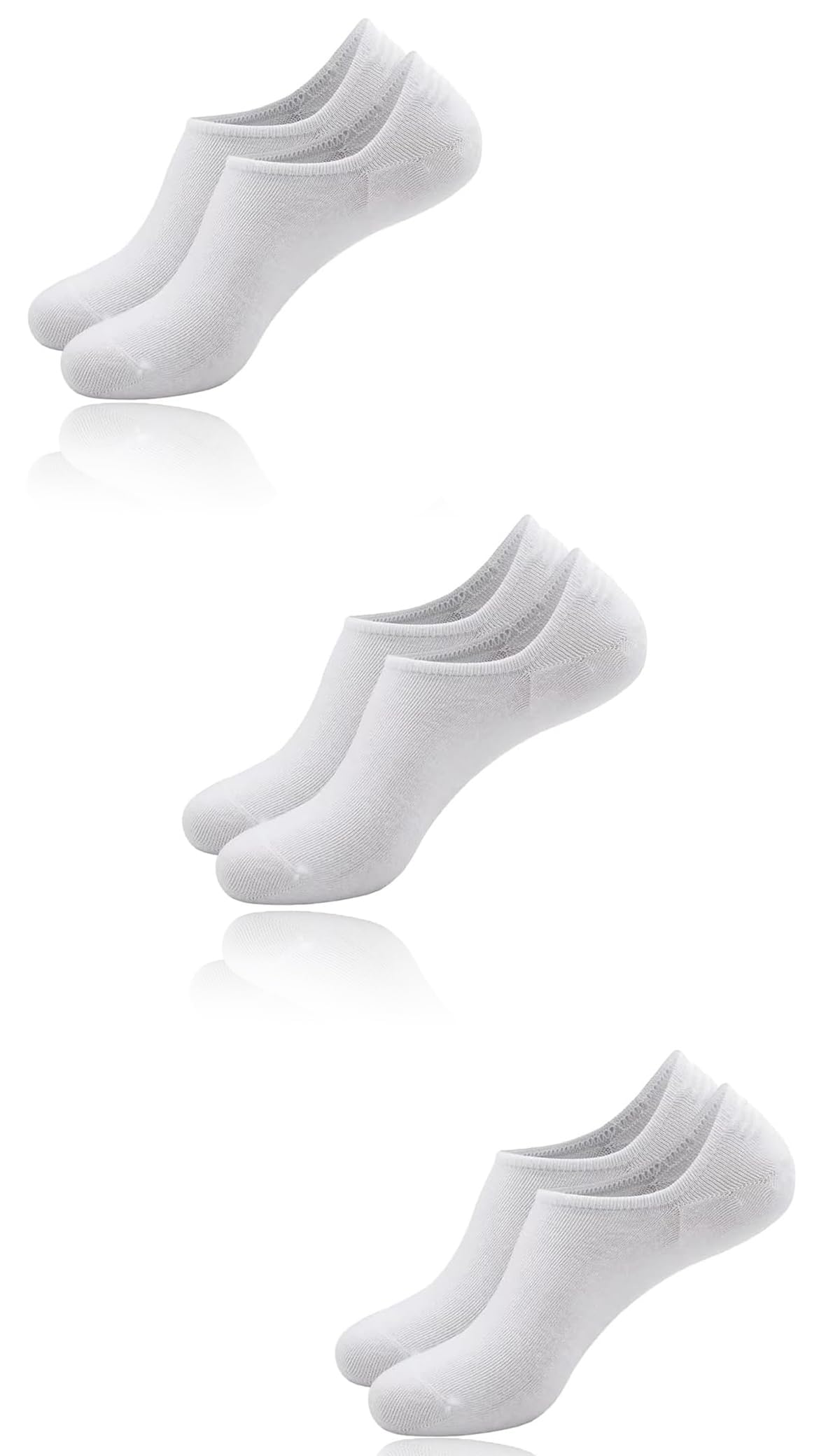 Sweet seven Women's No Show Socks - Cushioned Running Ankle Socks (5 Pairs) - Comfortable Low-Cut Athletic Socks L