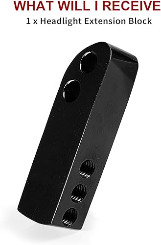 Miniatura 5 de PSLER Dyna Soporte de extensión de faros delanteros de repuesto para Dyna Road Warrior Fairing 2007-2017 Low Rider Fat Bob Parabrisas y carenados