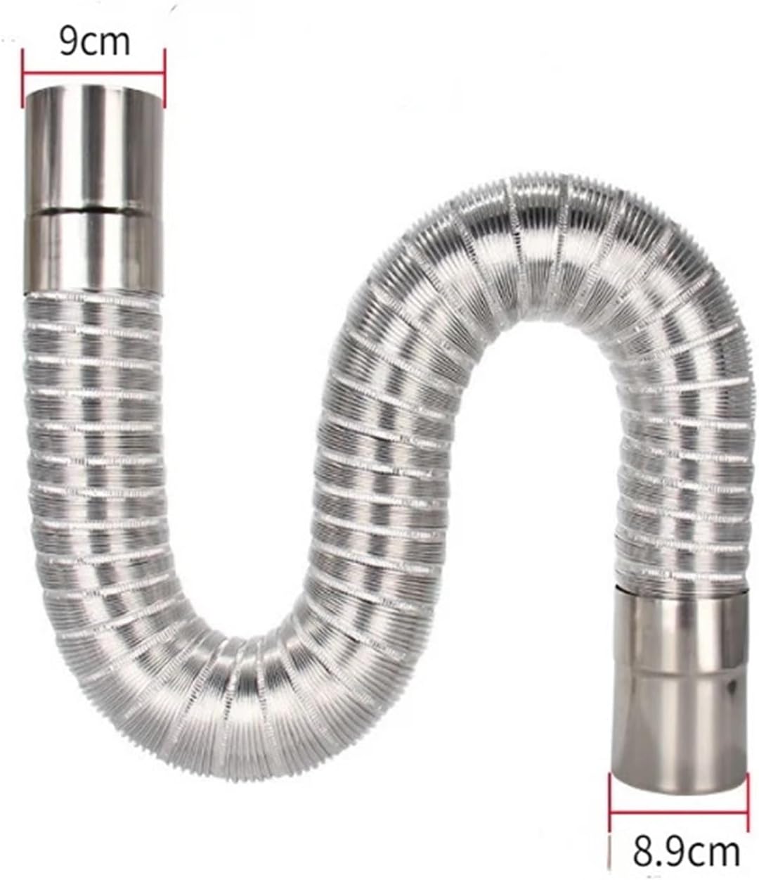 1.5m length ventilation duct, hot air steam exhaust pipe, various flexible exhaust pipe fittings 5cm-9cm diameter(Width 5cm length1.5m)