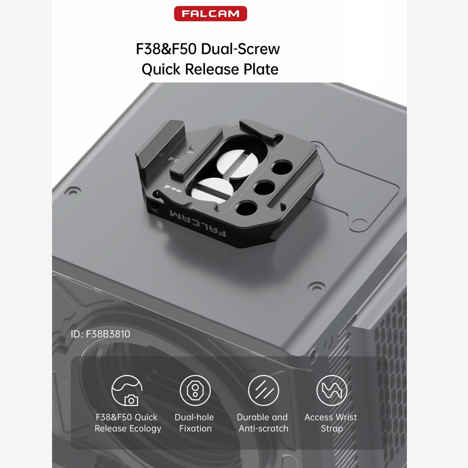 Amazon | FALCAM F38&F50 デュアルスクリュークイックリリースプレート