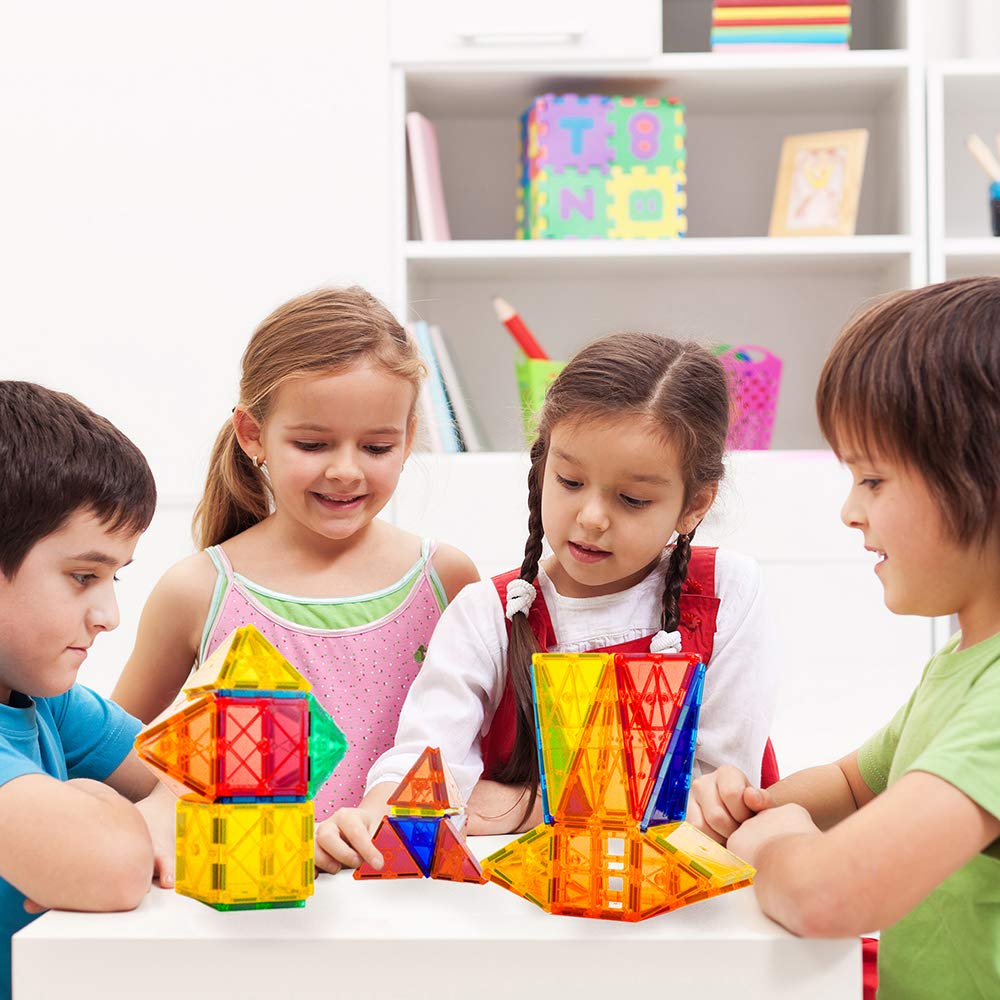 tytan magnetic learning tiles building set with 100 pieces