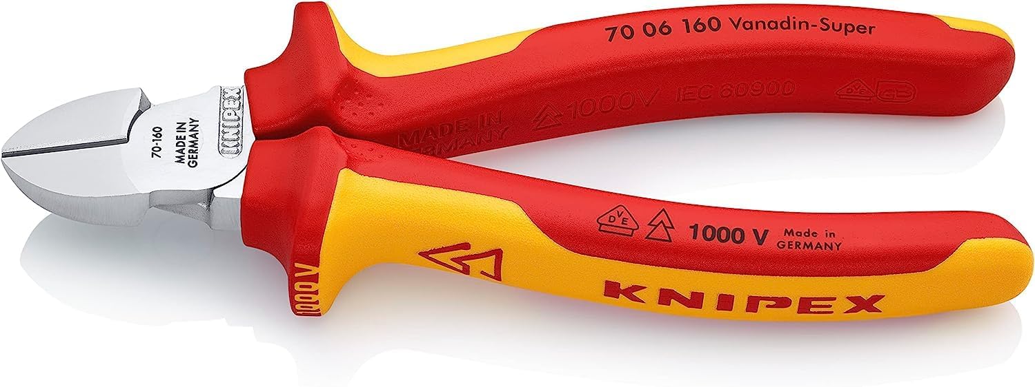 KNIPEX Diagonal Cutter 1000V-insulated (160 mm) 70 06 160