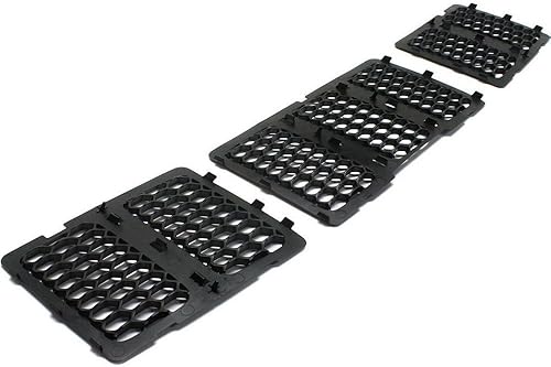 Miniatura 4 de Perfit Liner Nueva parrilla de plástico negro frontal de repuesto estilo panal compatible con Jeep Grand Cherokee SUV compatible con CH1200377