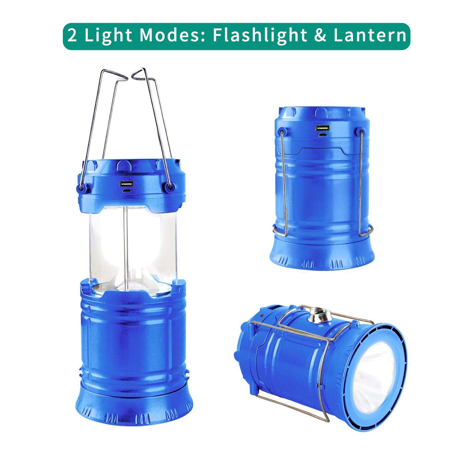 Amazon.com: Censinda LED Camping Lantern, Solar and Rechargeable