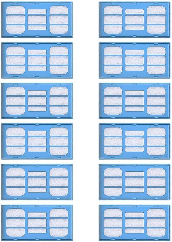 JUNEYE Filter for Drinking Cat(12Pack), Compatible with Cat & Dog Fountain Mate, 12 Pieces, Blue
