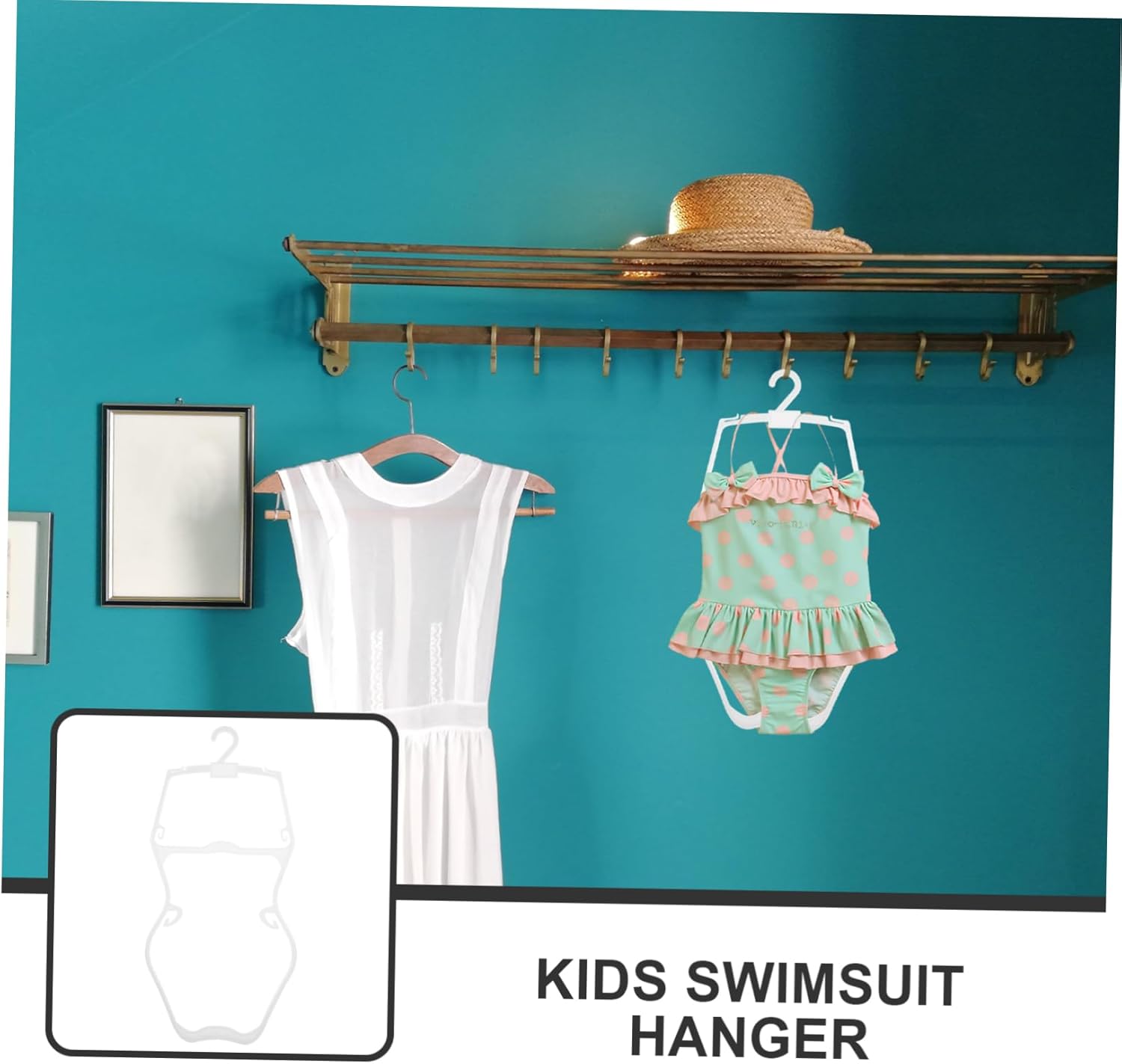 5Pcs Swimwear Hangers Swimsuit Display Hangers for Boys and Versatile Clothes Organizer for Home and Store Use