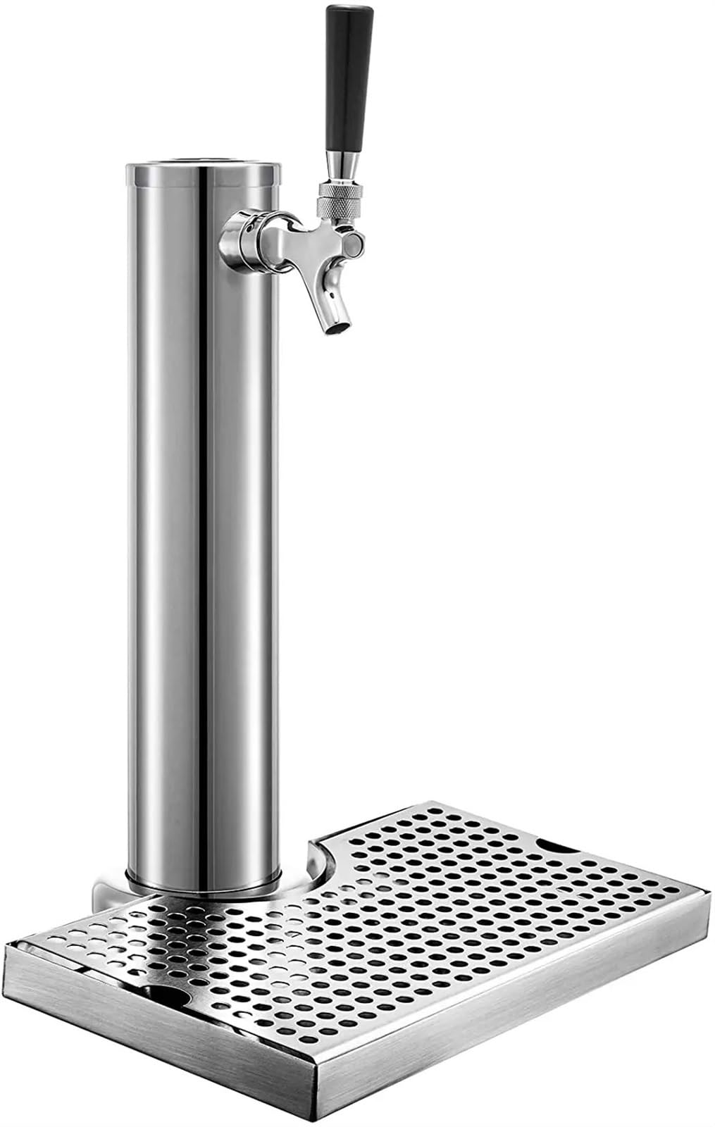 Tirador De Cerveza para Casa Torre de Cerveza de Acero Inoxidable con 1 Grifo/2 grifos/3 grifos y Columna de Cerveza de Barril con Bandeja de Goteo