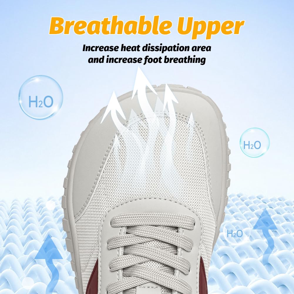 HOBIBEAR Wide Barefoot Shoes for Womens Mens Minimalist Trail Running Hiking Sneakers Comfortable Lightweight