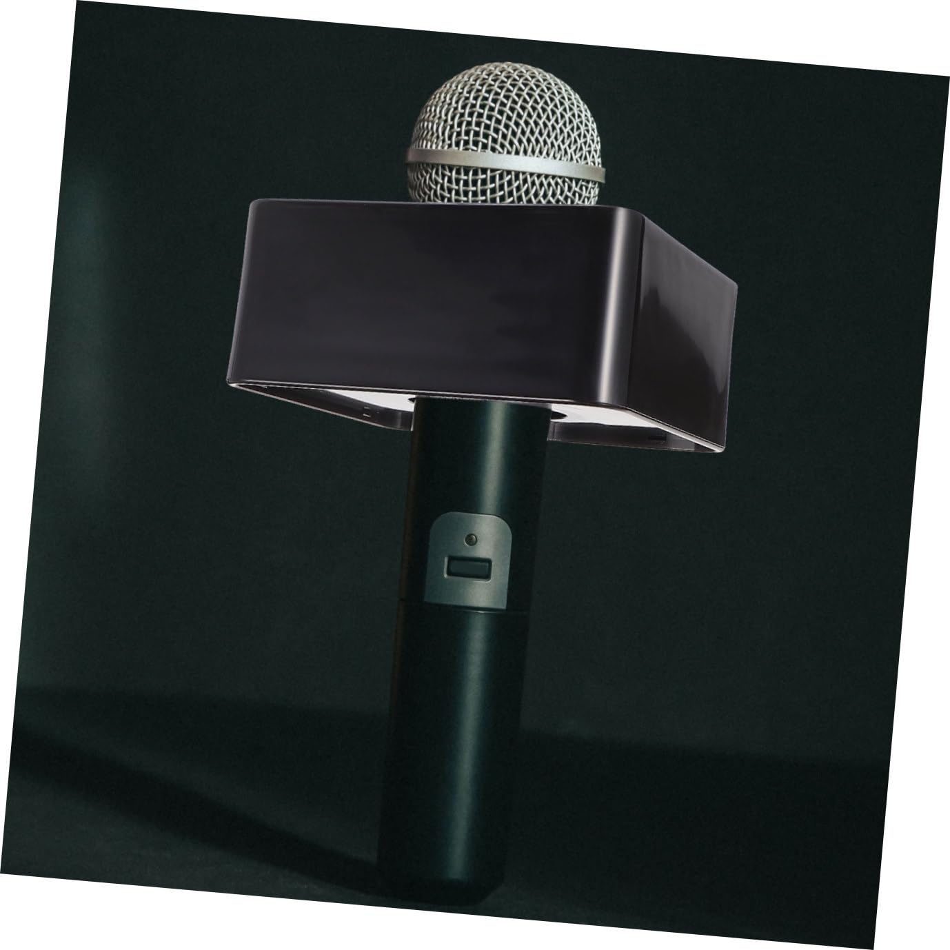 UPKOCH 3pezzi Supporto Per Microfono Professionale Con Logo Personalizzabile Base Stabile Per Interviste Design Creativo Per Giornalisti e Presentatori