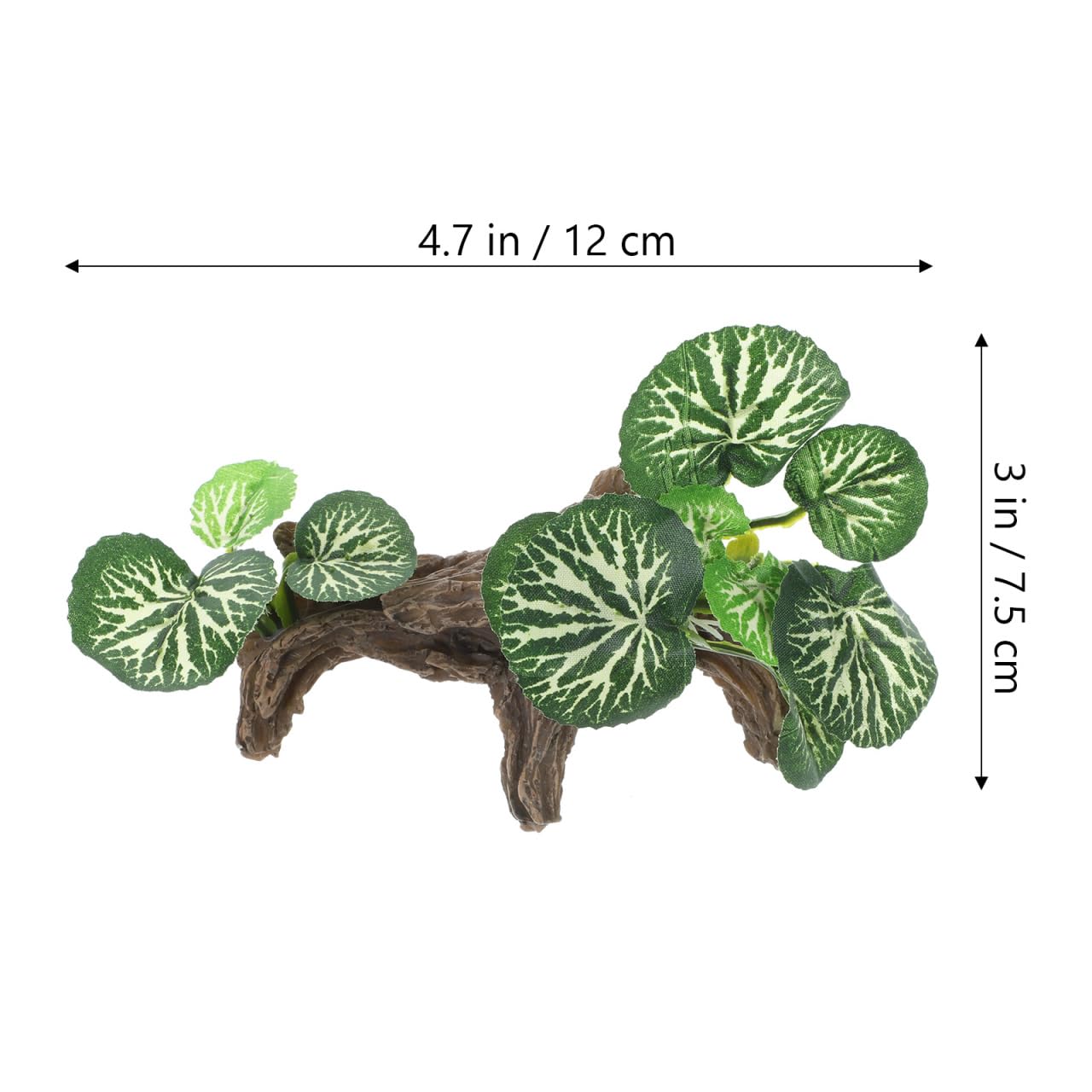 Angoily Aquarium Fake Plant Decoration Lifelike Rainforest Plant Ornament for Fish Tank and Reptile Terrarium Stress Relief Natural Habitat 3 Inch - Image 3