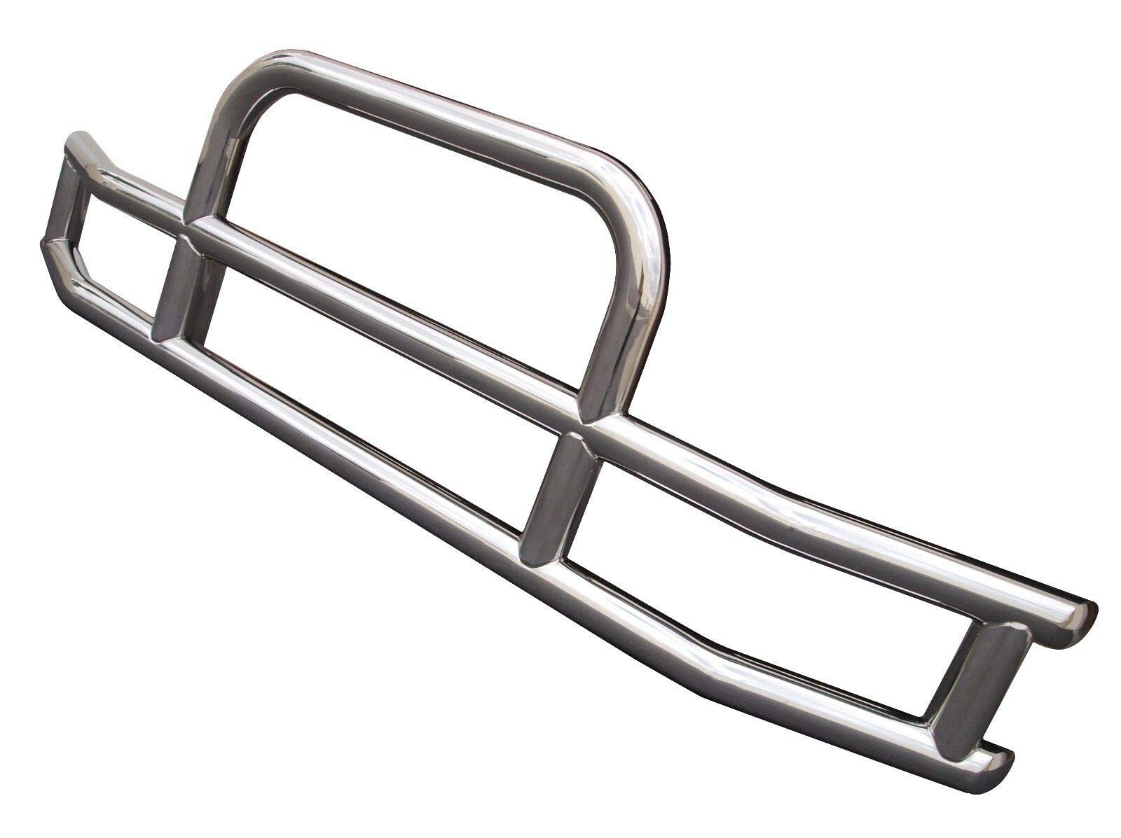 QSC Truck Parts Polished 304 Stainless Steel Deer Bumper Guard w/Bracket compatible with Peterbilt 579 13-21