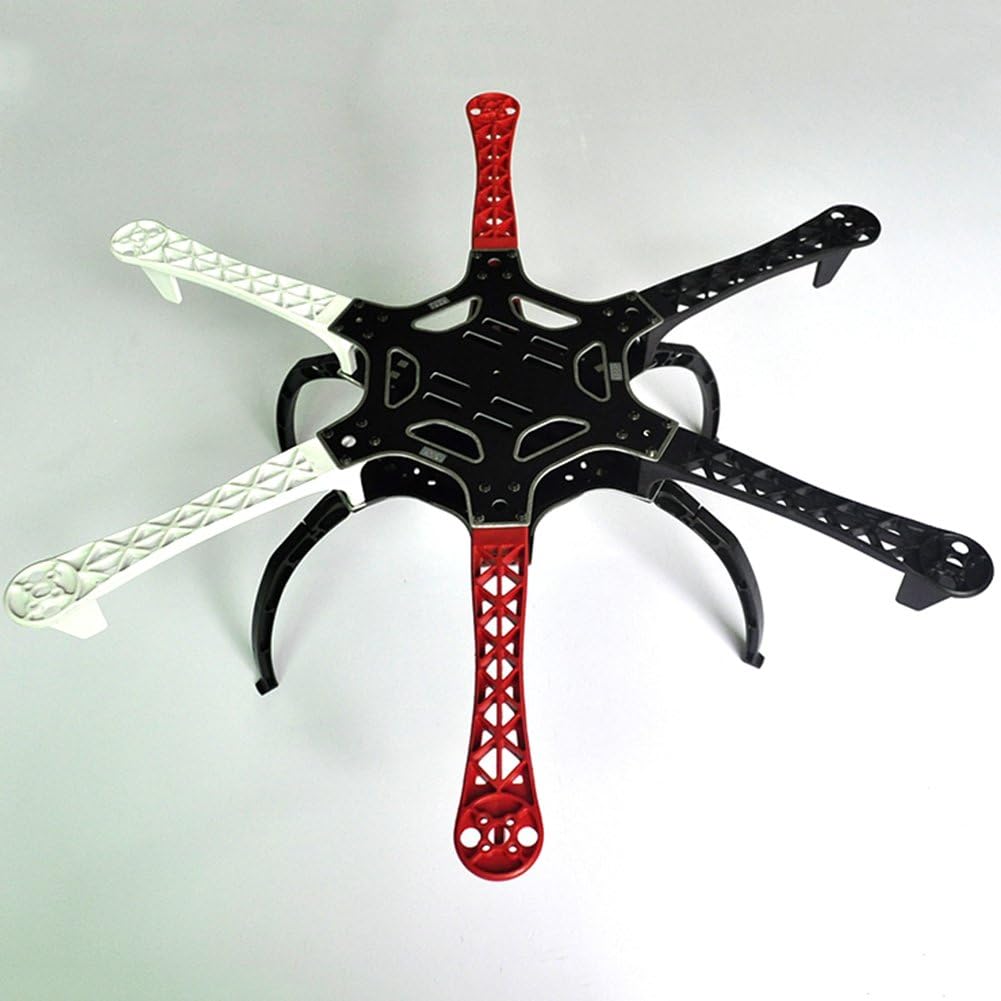 F550 Drone Kit, ZMR F550 6-Axis Multi-Rotor Hexacopter Kit Flame Airframe 550MM with SK480 Landing Gear for KK MK MWC RC Drone Frame DIY