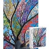 Tree of Life Jigsaw Puzzle 1000 Pieces for Adults – Colorful Nature Art Puzzle, Unique Puzzle for Gift, Family Fun & Home Decor Perfect Snap, 27.6 x 19.7 in, Hipazous