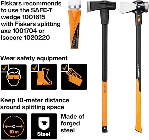 Miniatura 3 de Fiskars 120021 Cuña pro seguridad de, 10.0x3.9x2.9 in, estándar