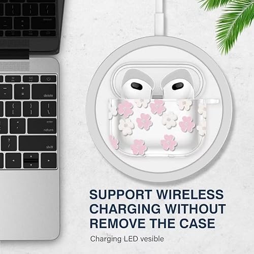 Miniatura 5 de ZHIRUAN Funda para Airpods Pro 2019 transparente para auriculares funda protectora con llavero accesorios para Airpods compatibles con estuche de