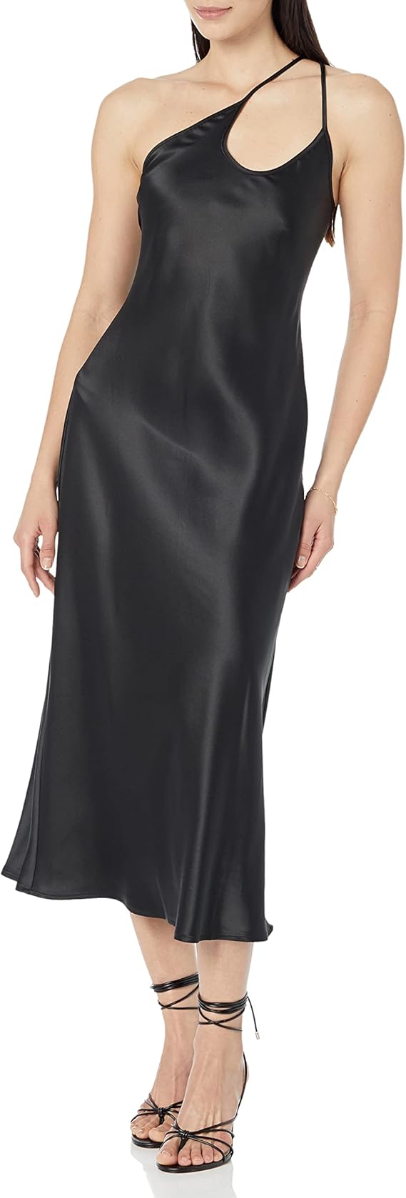 The Drop Women's Ashley Asymmetrical Slip Dress