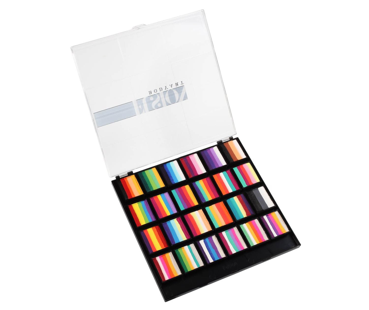 FUSION BODY ART | Spectrum Face Painting Palette - 24 Combos - Rainbow Paradise