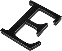 Vista 1 de PATIKIL Adhesivos de pared de acrílico 3D con espejo del alfabeto con letra E, autoadhesivas, decoración del hogar, letrero de letra, calcomanía