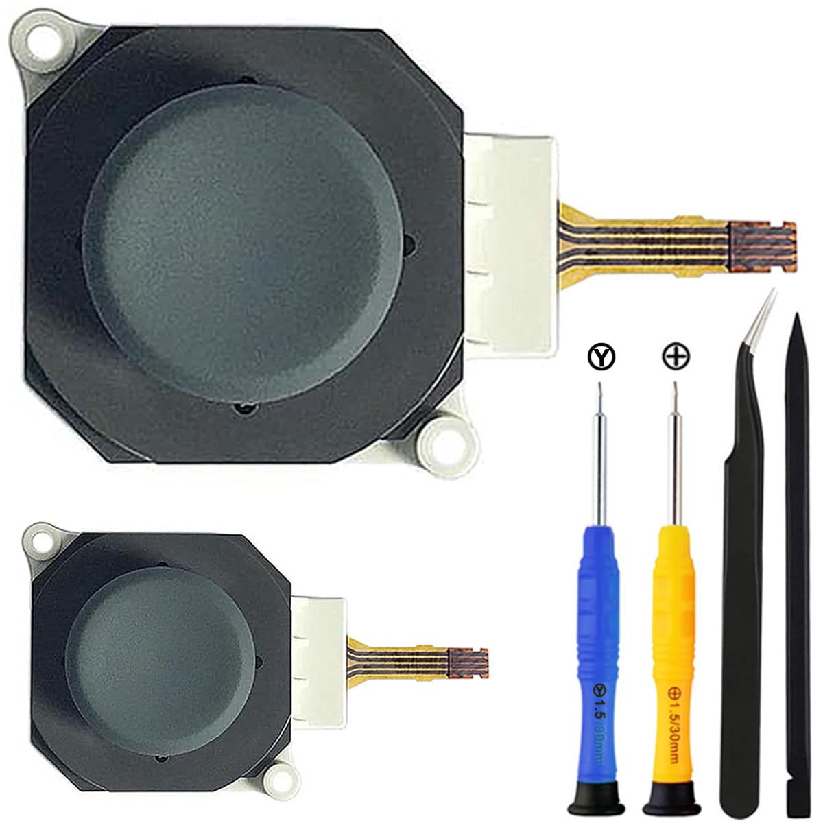 3D Analog Joystick Button Module Stick with Thumbstick Circle Pad Cover Cap Replacement for Nintendo 2DS 3DS 3DS XL 3DS LL (Not for New 3DS New 2DS New 3DS XL LL)-6Pcs