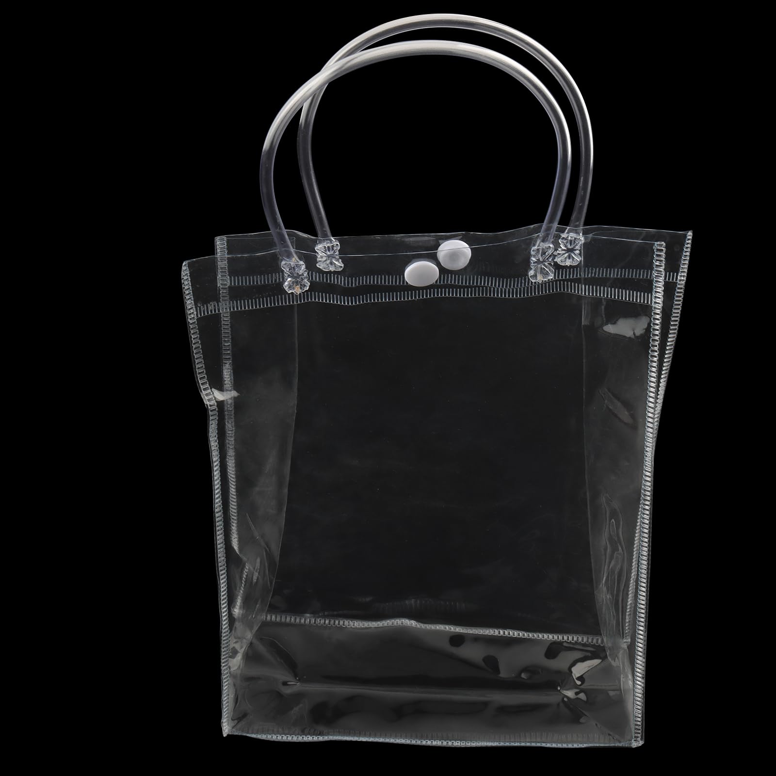 20 pezzi Borse Regalo Wedding bag in PVC Trasparente quadrata, Sacchetti Impermeabili con Manici Porta Oggetto Fiori Bomboniera per Matrimoni e Feste (22 * 22 * 22CM