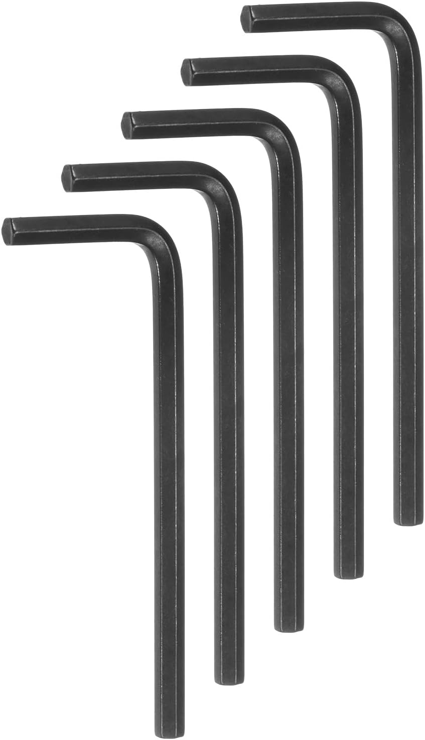 HARFINGTON 5pcs Hex Key Wrench 9/64" L-Shape Hexagon SAE Wrenches Chrome Vanadium Steel Repairing Tool for Home Repair, Black
