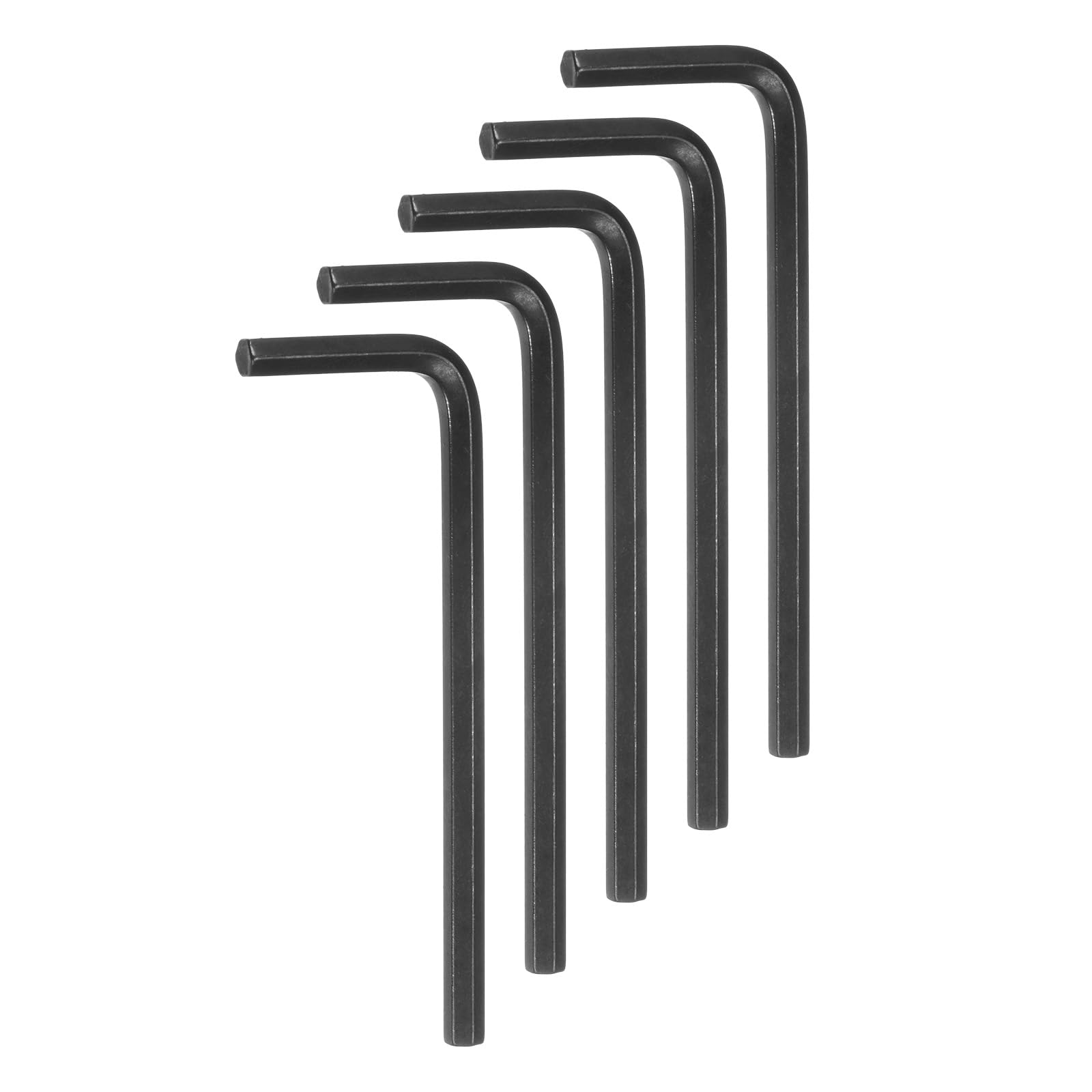 HARFINGTON 5pcs Hex Key Wrench 9/64" L-Shape Hexagon SAE Wrenches Chrome Vanadium Steel Repairing Tool for Home Repair, Black