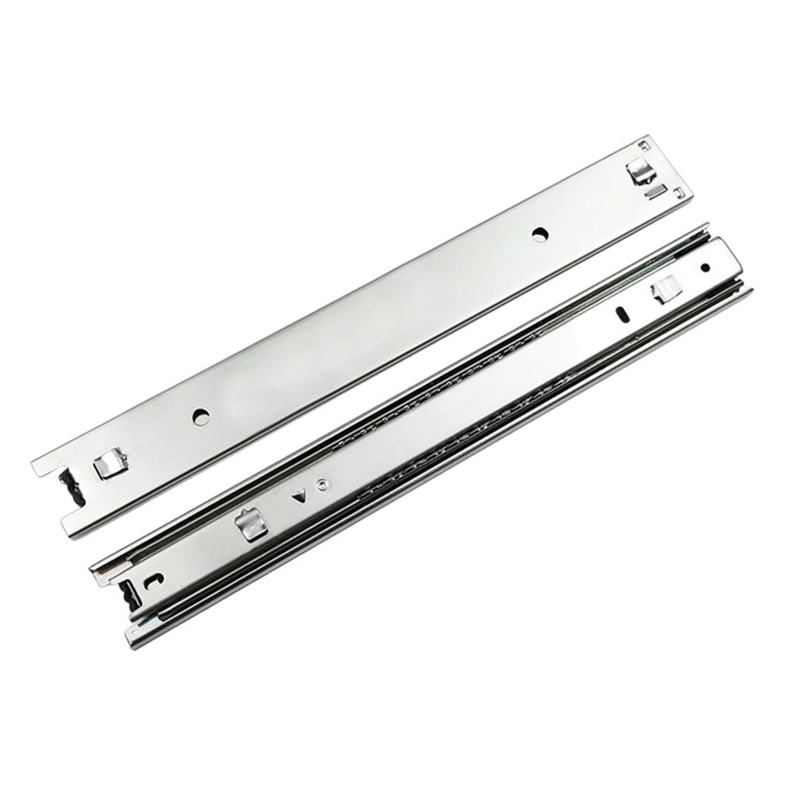 Rail coulissant à trois crochets en acier pour classeur et armoire de bureau - 550mm x2
