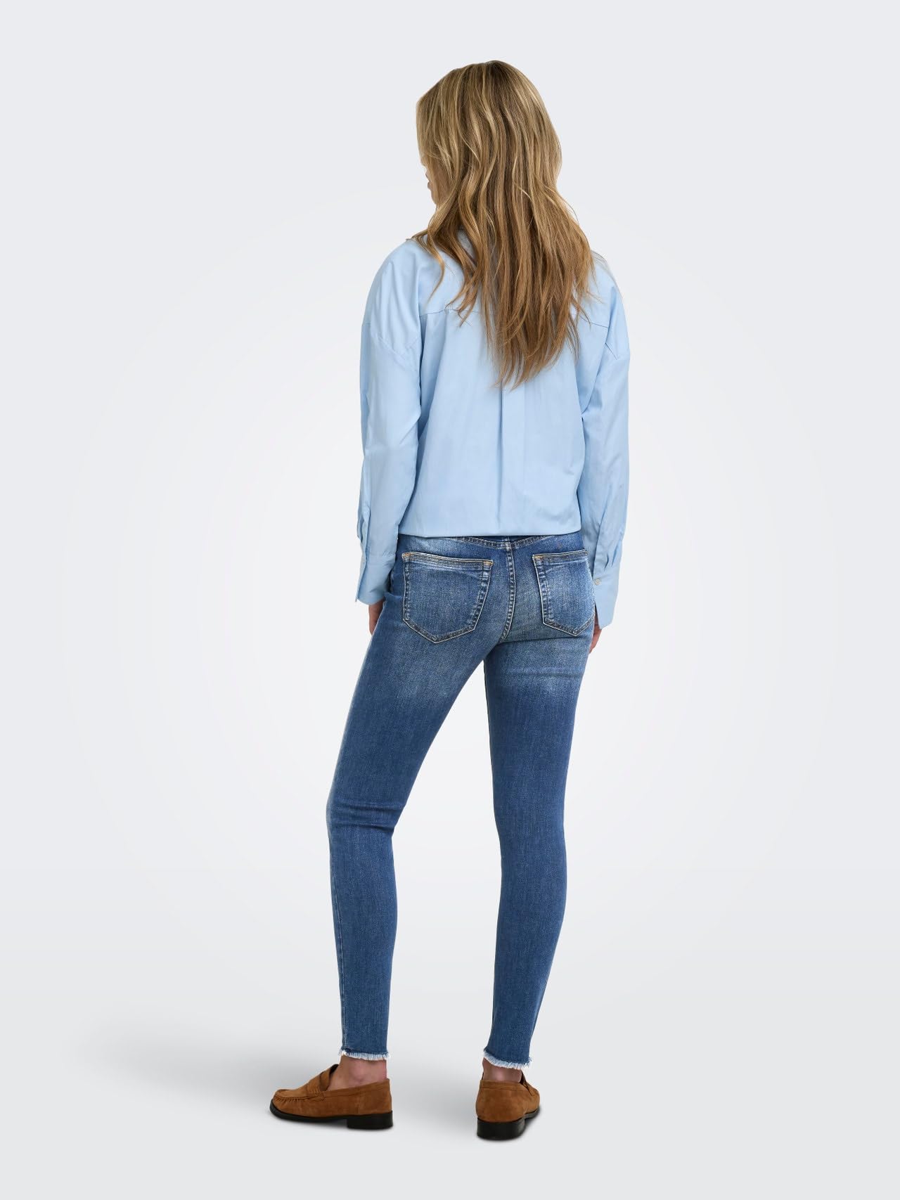 ONLWAUW Mittlere Taille Skinny Fit Jeans