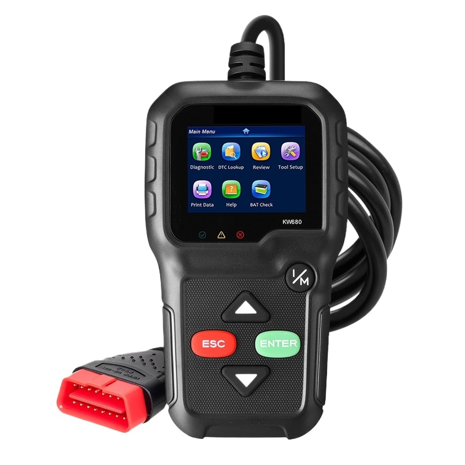 KW680 OBD2 Scanner OBDII Auto Diagnostica Strumenti Diagnostici Auto Lingua Russa Strumento Scanner Auto Lettore di Codici Diagnostici