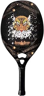 Gloperti Beach Tennis Racket,Carbon Fiber 22mm Sand Grit Face with EVA Memory Foam Core Power Spin Beach Tennis Racket