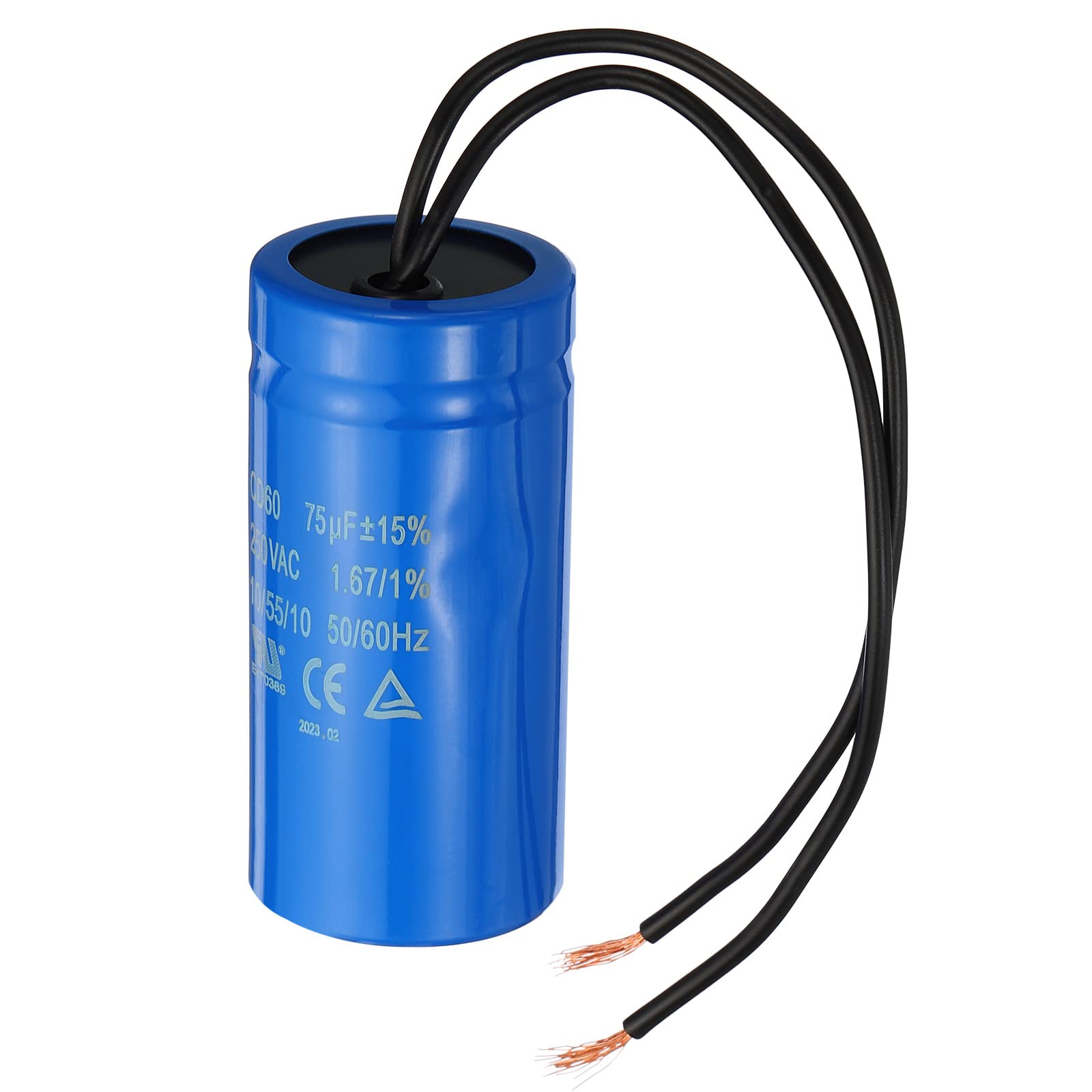 Amazon.co.jp: PATIKIL CD60実行コンデンサ 75uF 250VAC 2