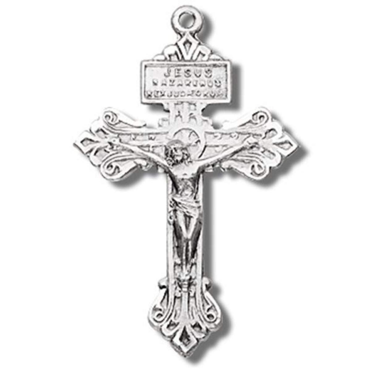 H&MH&M Sterling Silver Small 1 1/2 Inch Pardon Crucifix