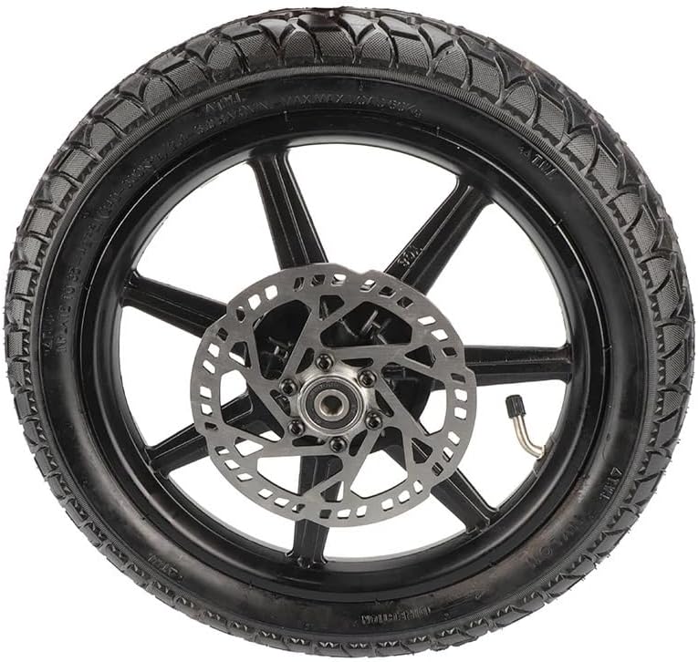 14x2.125 Front Tire Kit Fit for Electric Folding Scooters & Bicycles Includes 140MM Brake Disc Random Pattern(B 14x2.125 wheels)