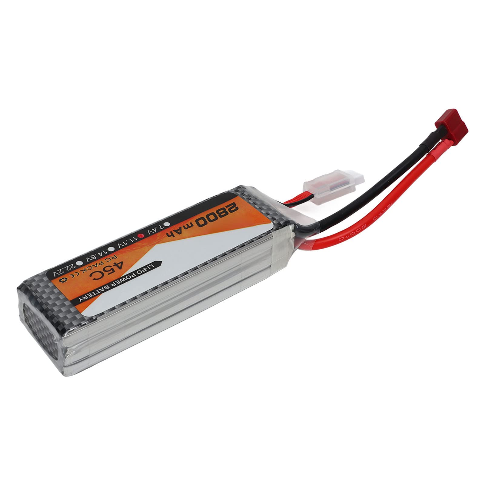 Chrees Batteria Lipo 2800mAh 50C 11.1V 3S, Batteria RC Ad Alta Densità di Energia con Spina a T, per Veicoli RC Elicottero Aereo Drone FPV Quadcopter 1/8 1/10