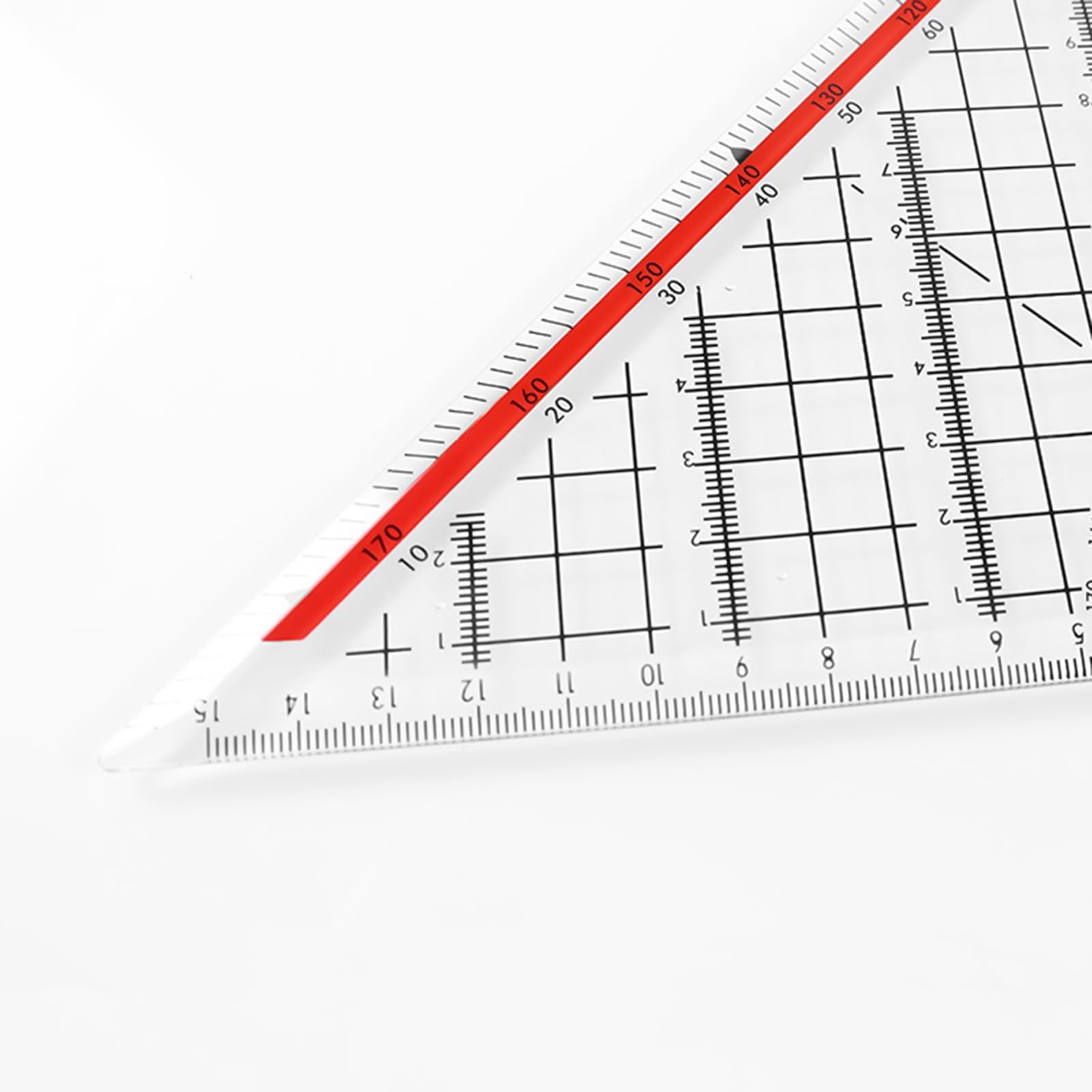 Transparente Schreibwaren, Geometrie-Werkzeuge für Architekten, Dreiecklineal, Geometrie-Lineale