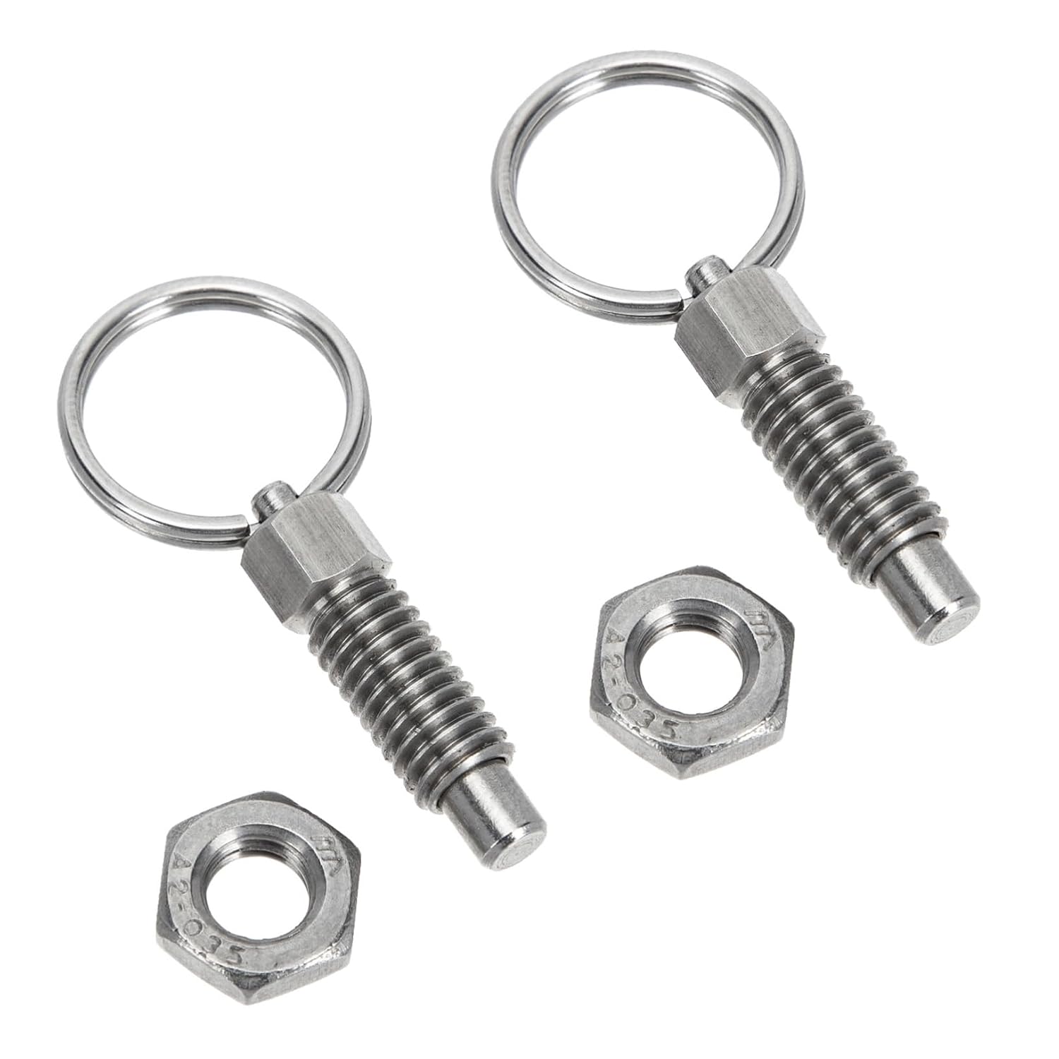 2pcs Stainless Steel Spring Positioning Pin Locking Pin for Industrial Equipment Easy to Install