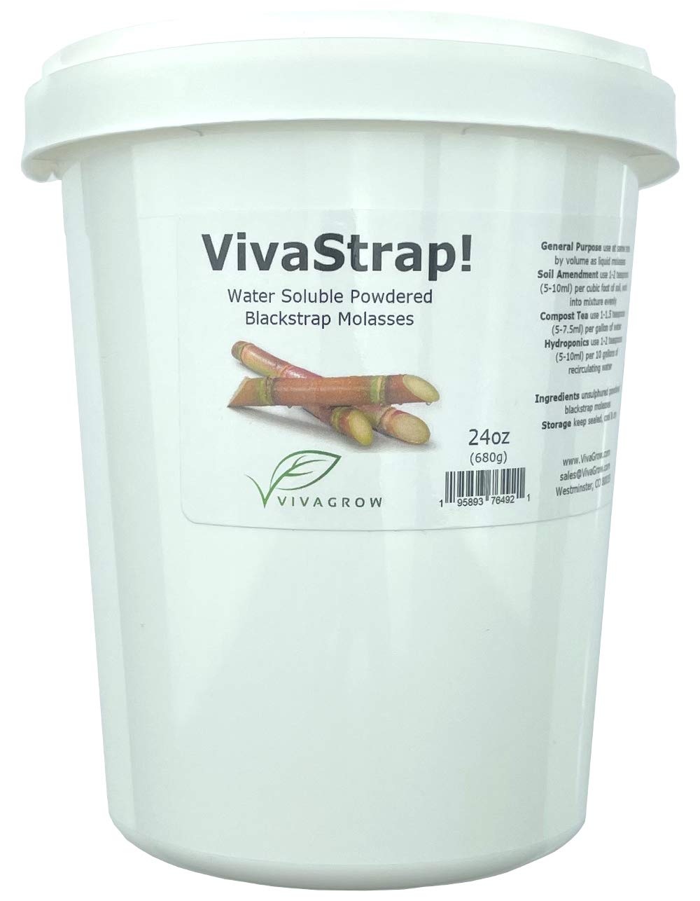 VivaStrap! Dry Powdered Blackstrap Molasses Unsulphured