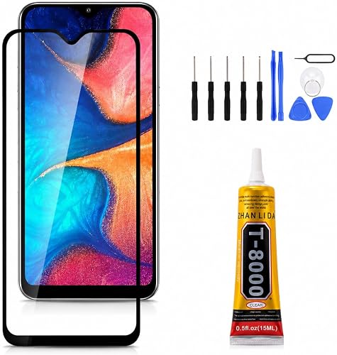 Replacement LCD Display for Samsung Galaxy A20e (Without Frame) - Touch Screen Digitizer Assembly Kit with Adhesive Glue, Tempered Glass Protector, and Precision Repair Tools