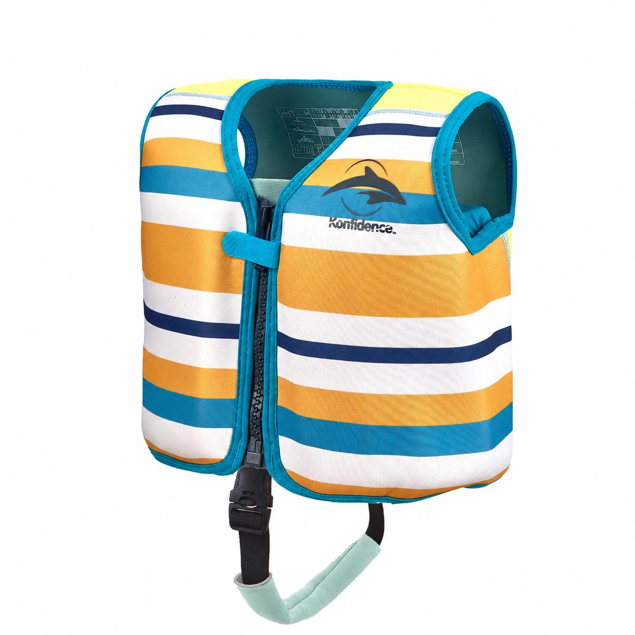 Konfidence Premium Swim Vest – For Baby, Toddler & Kids Up to 12 Years - UKCA/CE & Swim School Approved with Adjustable Buoyancy Ideal for Learning to Swim (Gelato Mint, YS (6-9 Years))