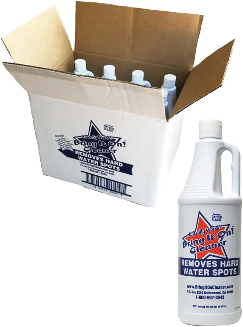 Water Spot Remover, Bring It on Cleaner, Remove Tough Water Stains and Spots 1 Case 32oz X 12