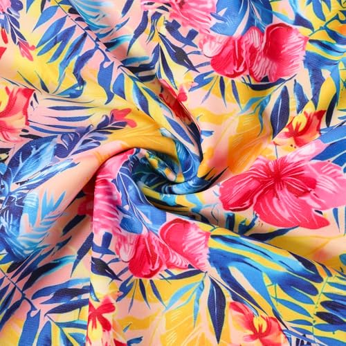 Image of Girls One Piece Swimsuit, Quick Dry Cute Bathing Suit for Kids, Comfortable Swimwear for Beach for 5-12 Years