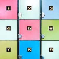 Vista 7 de Prasacco 240 piezas de 10 hojas de calcomanías de números dorados sobre negro, impermeables, números de buzón, autoadhesivas, calcomanías de números