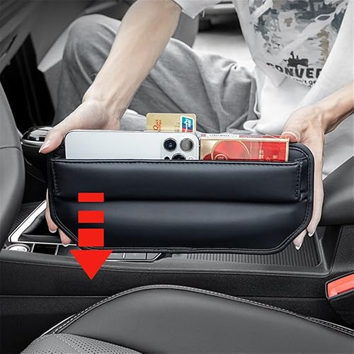 Miniatura 3 de TOKOSIO Caja de almacenamiento para asiento de automóvil, organizador de asiento de automóvil, organizador de asiento de automóvil y accesorios