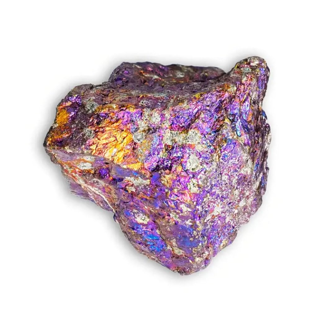 ITCLEYMDZV Crystal Raw Stone Bornite Mine Geological Science Semi-Precious Ornaments,100~200g