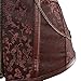 Kranchungel Women's Steampunk Retro Steel Boned Corset Waist Cincher Bustier Shapewear Top Large Brown
