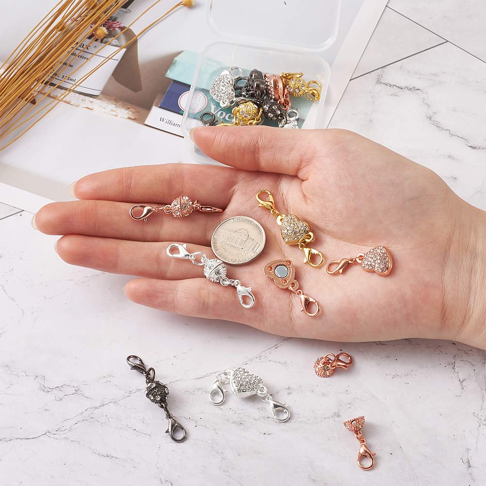 Amazon | Beadthoven マグネットクラスプ 16組入り 合金製 ラウンド