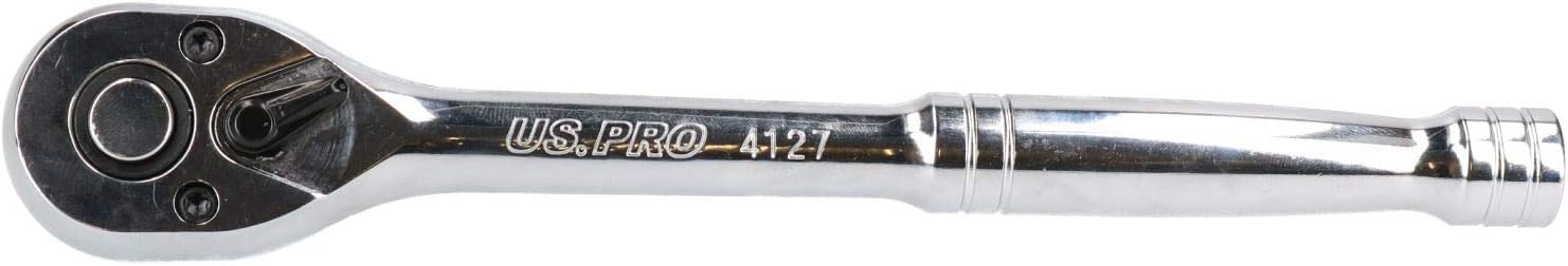 1/4" 3/8" 1/2" Drive Ratchets 72 Teeth Quick Release Socket Drivers 3pc Set